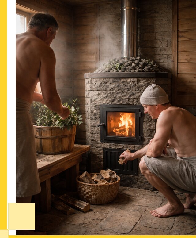 Банные печи под ключ в Краснокамске от 45617 р. | ЭриданКнм кирпичная