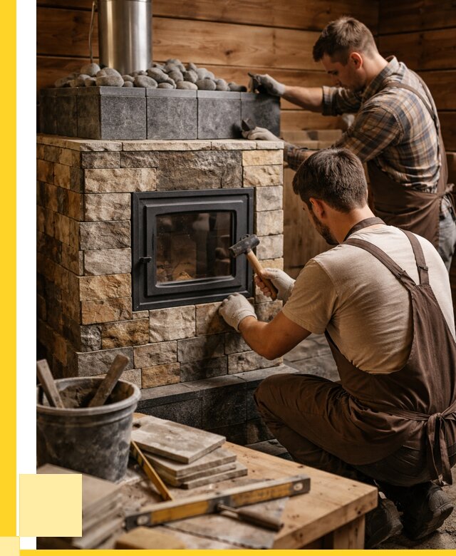 Облицовка банной печи в Краснокамске от 15206 р. | ЭриданКнм