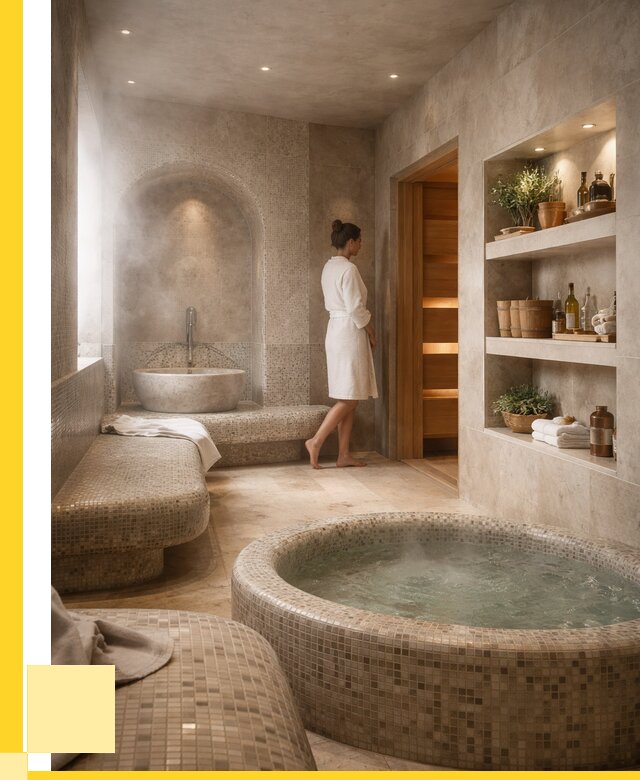 Строительство бани с хамамом в Краснокамске от 760275 р. | ЭриданКнм