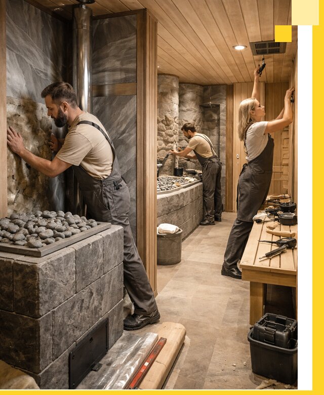 Строительство бань и SPA процедур в Краснокамске под ключ и отделкой