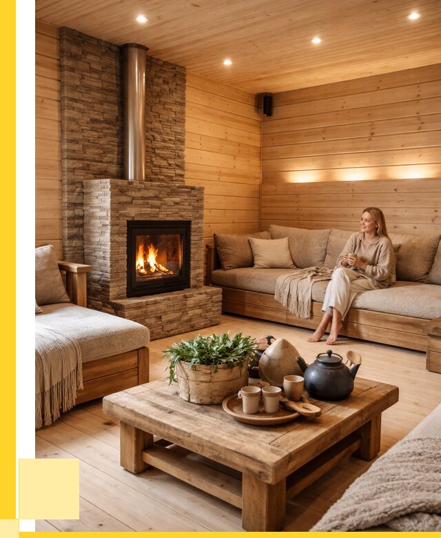 Проект бани с комнатой отдыха в Краснокамске от 35480 р. | ЭриданКнм