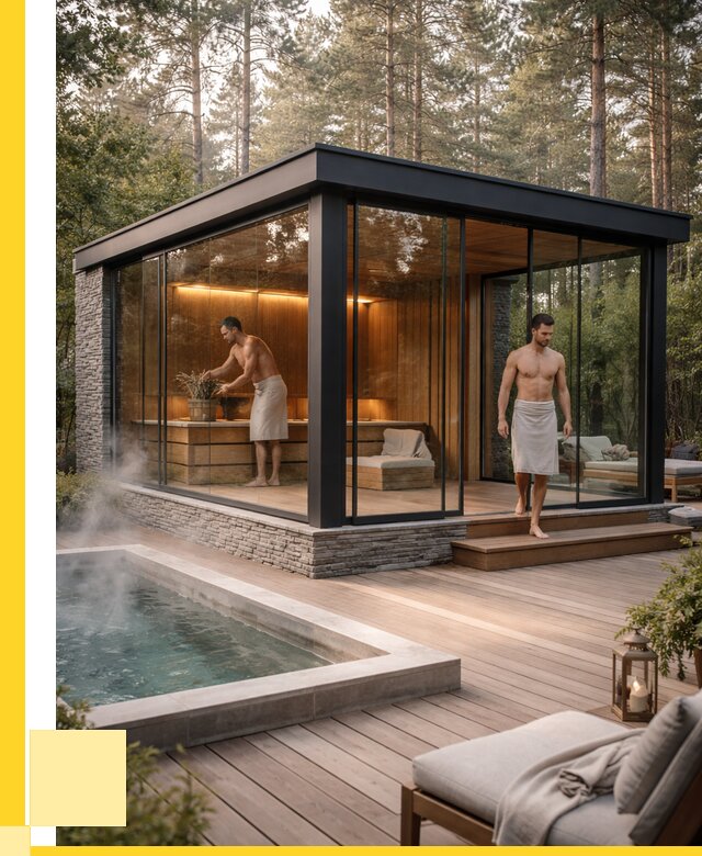 Стеклянные бани и двери в Краснокамске от 456165 р. | ЭриданКнм