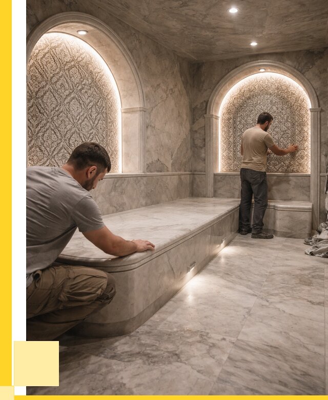 Турецкие бани под ключ в Краснокамске от 253425 р. | ЭриданКнм