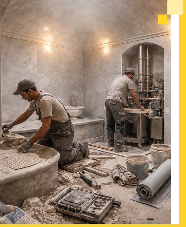 Строительство турецких бань хаммам под ключ в Краснокамске