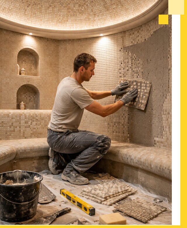 Устройство и монтаж домашнего хамама под ключ в Краснокамске