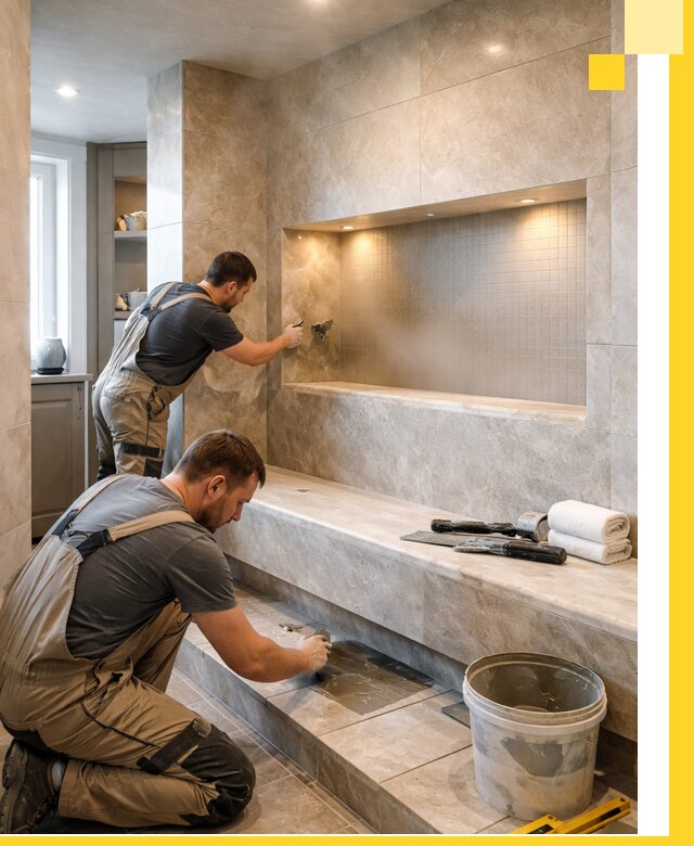 Профессиональное строительство хамама в квартире в Краснокамске