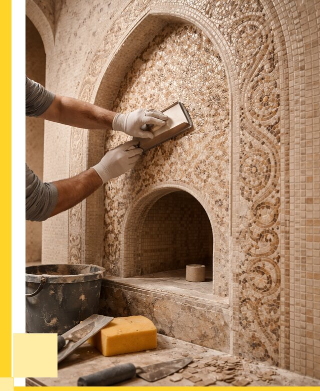 Мозаика для хамама в Краснокамске под ключ от 5069 р. | ЭриданКнм