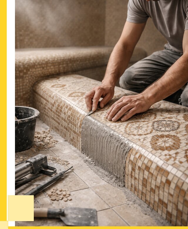 Плитка для хамама под ключ в Краснокамске от 3548 р. | ЭриданКнм