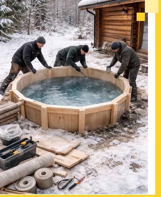 Изготовление и установка ледяных купелей под ключ в Краснокамске