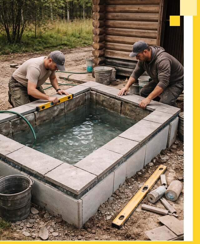 Изготовление и установка холодных купелей под ключ в Краснокамске