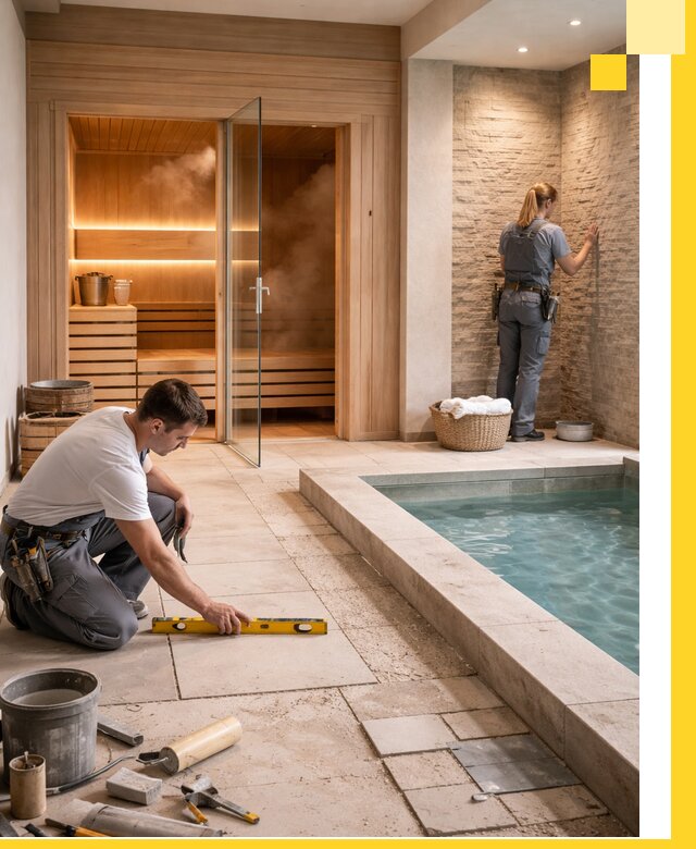 Комплексный дизайн и отделка интерьеров SPA под ключ в Краснокамске